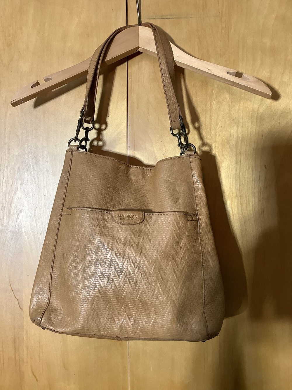American Leather Co. Tan Shoulder Bag